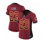 Women's Washington Redskins #23 Bryce Love Limited Red Rush Drift Fashion Football Jersey