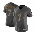 Women's Washington Redskins #7 Dwayne Haskins Limited Gray Static Fashion Football Jersey