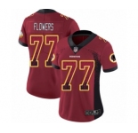 Women's Washington Redskins #77 Ereck Flowers Limited Red Rush Drift Fashion Football Jersey