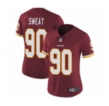Women's Washington Redskins #90 Montez Sweat Burgundy Red Team Color Vapor Untouchable Limited Player Football Jersey