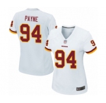Women's Washington Redskins #94 Da'Ron Payne Game White Football Jersey