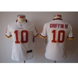 nike women nfl jerseys washington redskins #10 griffin iii white[nike limited]