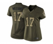 nike women nfl jerseys washington redskins #17 d.williams army green[nike Limited Salute To Service]