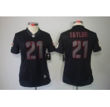 nike women nfl jerseys washington redskins #21 fred taylor black[nike impact limited]