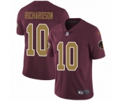 Youth Nike Washington Redskins #10 Paul Richardson Burgundy Red Gold Number Alternate 80TH Anniversary Vapor Untouchable Limited Player NFL Jersey
