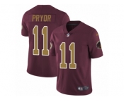 Youth Nike Washington Redskins #11 Terrelle Pryor Vapor Untouchable Limited Burgundy Red Gold Number Alternate 80TH Anniversary NFL Jersey