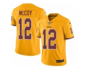 Youth Nike Washington Redskins #12 Colt McCoy Limited Gold Rush Vapor Untouchable NFL Jersey