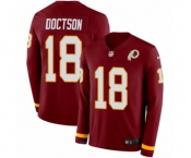 Youth Nike Washington Redskins #18 Josh Doctson Limited Burgundy Therma Long Sleeve NFL Jersey