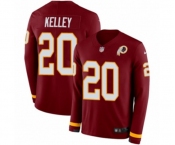 Youth Nike Washington Redskins #20 Rob Kelley Limited Burgundy Therma Long Sleeve NFL Jersey