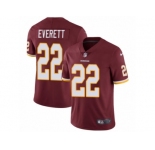 Youth Nike Washington Redskins #22 Deshazor Everett Burgundy Red Team Color Vapor Untouchable Limited Player NFL Jersey