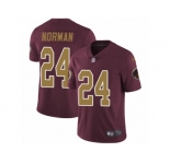 Youth Nike Washington Redskins #24 Josh Norman Vapor Untouchable Limited Burgundy Red Gold Number Alternate 80TH Anniversary NFL Jersey