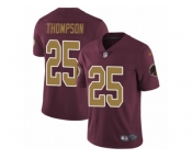 Youth Nike Washington Redskins #25 Chris Thompson Vapor Untouchable Limited Burgundy Red Gold Number Alternate 80TH Anniversary NFL Jersey