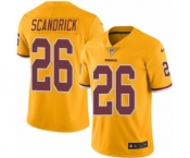 Youth Nike Washington Redskins #26 Orlando Scandrick Limited Gold Rush Vapor Untouchable NFL Jersey