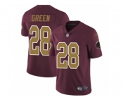 Youth Nike Washington Redskins #28 Darrell Green Vapor Untouchable Limited Burgundy Red Gold Number Alternate 80TH Anniversary NFL Jersey