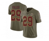 Youth Nike Washington Redskins #29 Kendall Fuller Limited Olive 2017 Salute to Service NFL Jersey