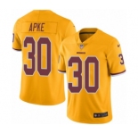 Youth Nike Washington Redskins #30 Troy Apke Limited Gold Rush Vapor Untouchable NFL Jersey