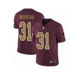 Youth Nike Washington Redskins #31 Fabian Moreau Vapor Untouchable Limited Burgundy Red Gold Number Alternate 80TH Anniversary NFL Jersey