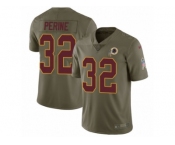 Youth Nike Washington Redskins #32 Samaje Perine Limited Olive 2017 Salute to Service NFL Jersey
