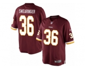 Youth Nike Washington Redskins #36 D.J. Swearinger Limited Burgundy Red Team Color NFL Jersey