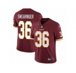 Youth Nike Washington Redskins #36 D.J. Swearinger Vapor Untouchable Limited Burgundy Red Team Color NFL Jersey