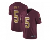 Youth Nike Washington Redskins #5 Tress Way Vapor Untouchable Limited Burgundy Red Gold Number Alternate 80TH Anniversary NFL Jersey