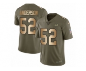 Youth Nike Washington Redskins #52 Ryan Anderson Limited Olive Gold 2017 Salute to Service NFL Jersey