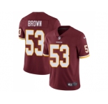 Youth Nike Washington Redskins #53 Zach Brown Burgundy Red Team Color Stitched NFL Vapor Untouchable Limited Jersey