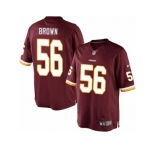 Youth Nike Washington Redskins #56 Zach Brown Limited Burgundy Red Team Color NFL Jersey