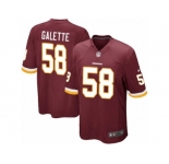 Youth Nike Washington Redskins #58 Junior Galette Game Burgundy Red Team Color NFL Jersey