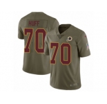 Youth Nike Washington Redskins #70 Sam Huff Limited Olive 2017 Salute to Service NFL Jersey