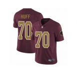Youth Nike Washington Redskins #70 Sam Huff Vapor Untouchable Limited Burgundy Red Gold Number Alternate 80TH Anniversary NFL Jersey