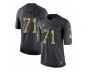 Youth Nike Washington Redskins #71 Charles Mann Limited Black 2016 Salute to Service NFL Jersey