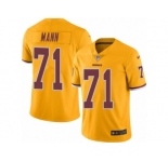 Youth Nike Washington Redskins #71 Charles Mann Limited Gold Rush NFL Jersey