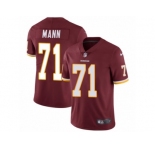 Youth Nike Washington Redskins #71 Charles Mann Vapor Untouchable Limited Burgundy Red Team Color NFL Jersey