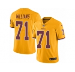Youth Nike Washington Redskins #71 Trent Williams Limited Gold Rush NFL Jersey