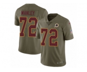 Youth Nike Washington Redskins #72 Dexter Manley Limited Olive 2017 Salute to Service NFL Jersey