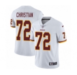 Youth Nike Washington Redskins #72 Geron Christian White Vapor Untouchable Elite Player NFL Jersey