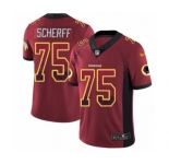 Youth Nike Washington Redskins #75 Brandon Scherff Limited Red Rush Drift Fashion NFL Jersey