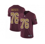 Youth Nike Washington Redskins #76 Morgan Moses Vapor Untouchable Limited Burgundy Red Gold Number Alternate 80TH Anniversary NFL Jersey