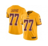 Youth Nike Washington Redskins #77 Shawn Lauvao Limited Gold Rush Vapor Untouchable NFL Jersey