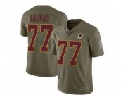 Youth Nike Washington Redskins #77 Shawn Lauvao Limited Olive 2017 Salute to Service NFL Jersey