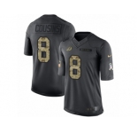 Youth Nike Washington Redskins #8 Kirk Cousins Limited Black 2016 Salute to Service NFL Jersey