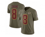 Youth Nike Washington Redskins #8 Kirk Cousins Limited Olive 2017 Salute to Service NFL Jersey