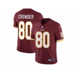 Youth Nike Washington Redskins #80 Jamison Crowder Vapor Untouchable Limited Burgundy Red Team Color NFL Jersey