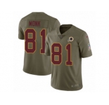 Youth Nike Washington Redskins #81 Art Monk Limited Olive 2017 Salute to Service NFL Jersey