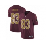 Youth Nike Washington Redskins #83 Brian Quick Vapor Untouchable Limited Burgundy Red Gold Number Alternate 80TH Anniversary NFL Jersey