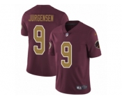 Youth Nike Washington Redskins #9 Sonny Jurgensen Vapor Untouchable Limited Burgundy Red Gold Number Alternate 80TH Anniversary NFL Jersey
