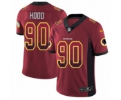 Youth Nike Washington Redskins #90 Ziggy Hood Limited Red Rush Drift Fashion NFL Jersey