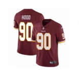 Youth Nike Washington Redskins #90 Ziggy Hood Vapor Untouchable Limited Burgundy Red Team Color NFL Jersey