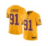 Youth Nike Washington Redskins #91 Ryan Kerrigan Limited Gold Rush Vapor Untouchable NFL Jersey